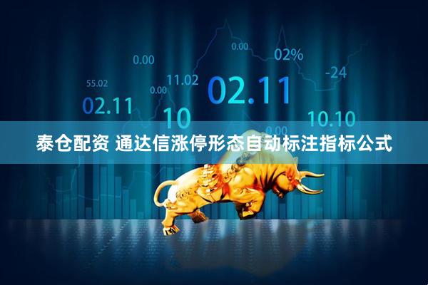 泰仓配资 通达信涨停形态自动标注指标公式